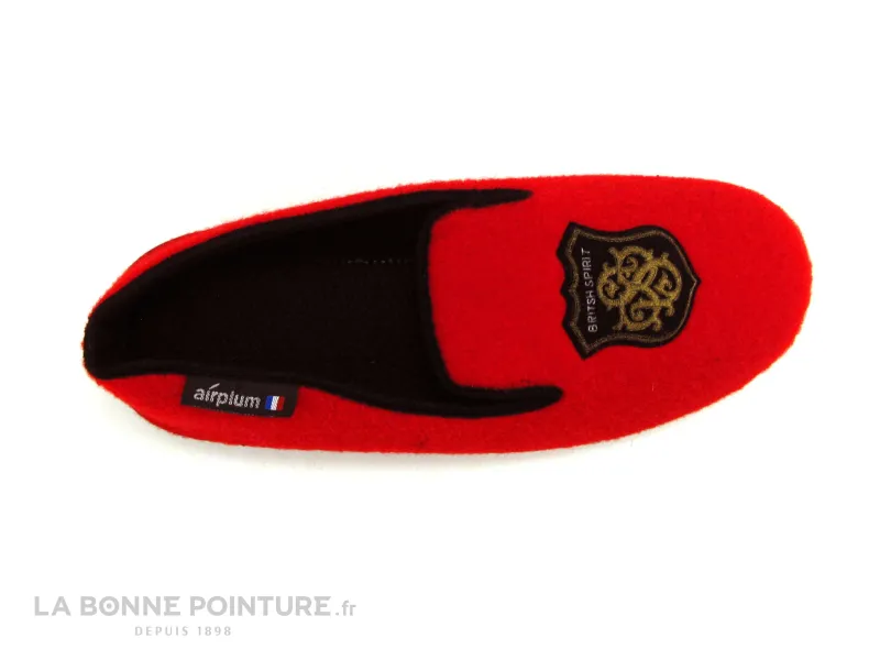Achat chaussures Airplum Homme Pantoufle et Chausson, vente AirPlum WOLF Rouge - Chausson Homme