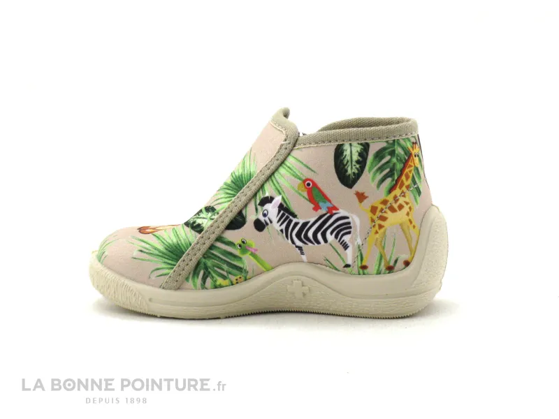 Achat chaussures Bellamy Bébé Chausson Toile, vente Bellamy JIO Jungle - 741001 - Chausson montant BEBE