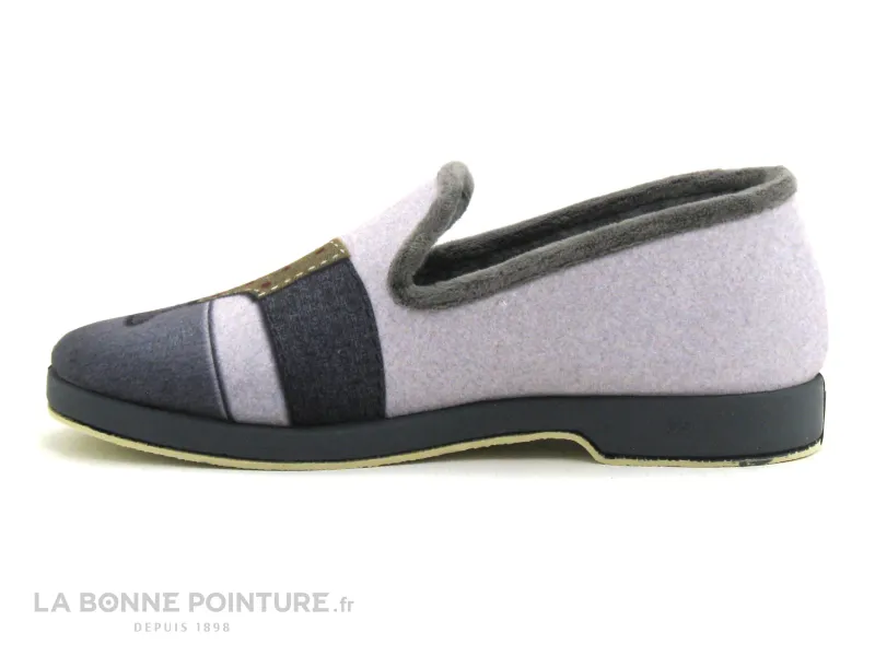 Achat chaussures Ouf ! Femme Pantoufle Chausson, vente Ouf CHALIN Gris - Chat - Chausson Femme