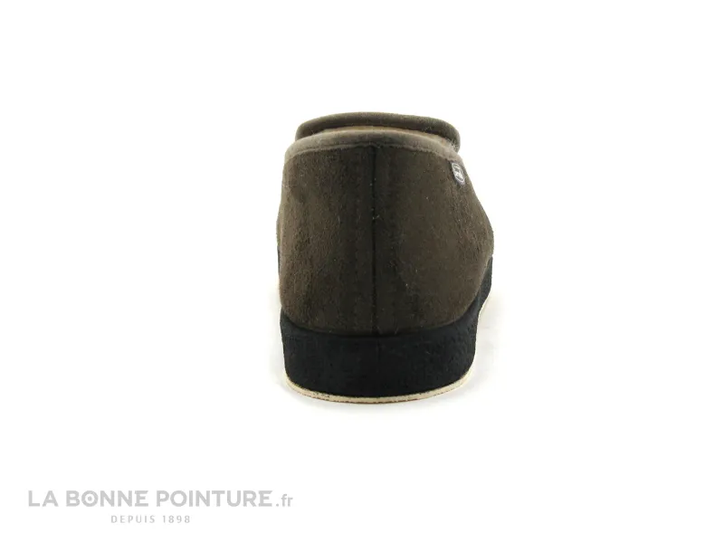 Achat chaussures Semelflex Homme Pantoufle et Chausson, vente Semelflex GALIBIER 2 - Bronze - Ecusson - Chausson fourre laine