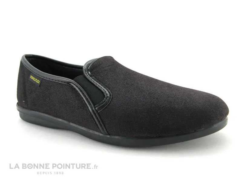 Achat chaussures Semelflex Homme Pantoufle et Chausson, vente Semelflex Matteo Noir chausson Homme