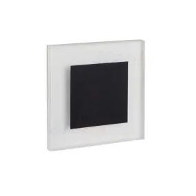 Applique led escalier carré 1,3w ac220-240v noir apus blanc naturel 4000k