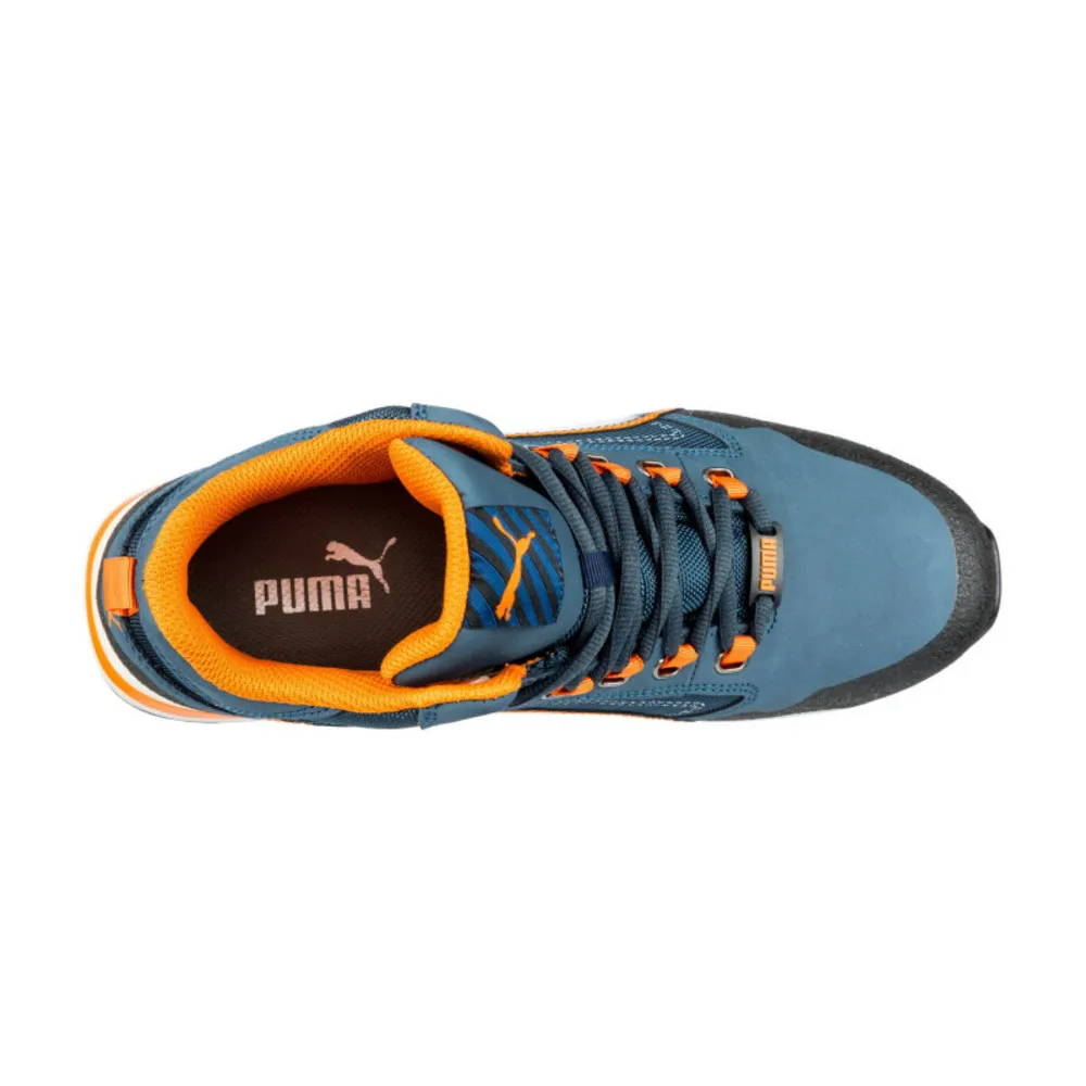 Baskets de sécurité hautes crosstwist mid s3 hro src bleu orange p39 puma 633140 t.39