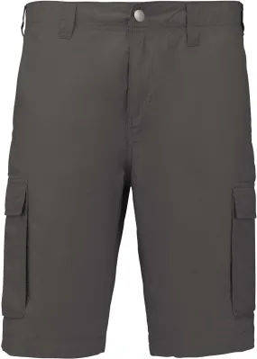 bermuda léger multipoches homme K755 - gris 