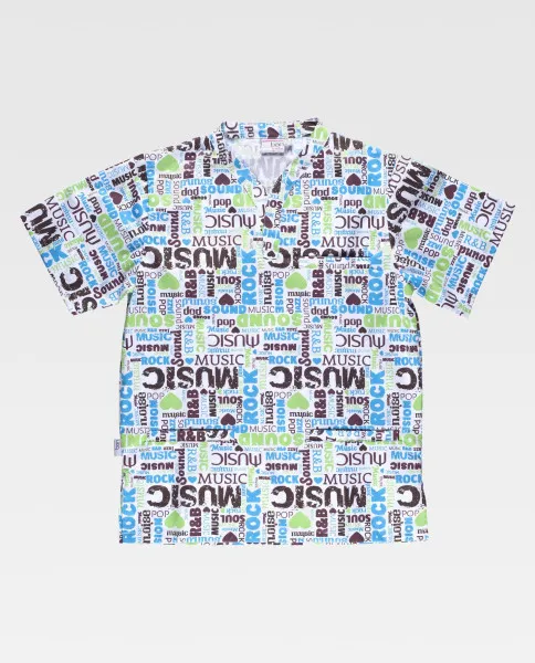 Blouse Unisexe Manches Courtes : Imprimé 