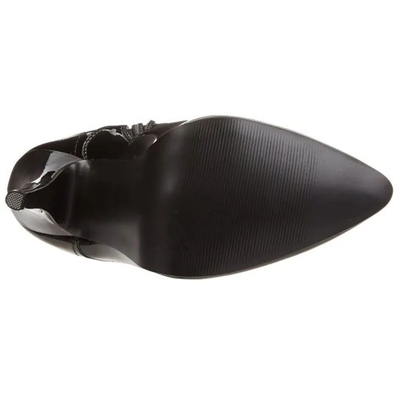 Bottines noires vernies talon extrême