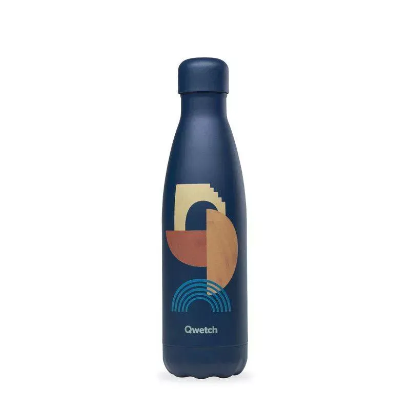 Bouteille isotherme double paroi en Inox Abstarct Qwetch Moonlight  500 ml SC