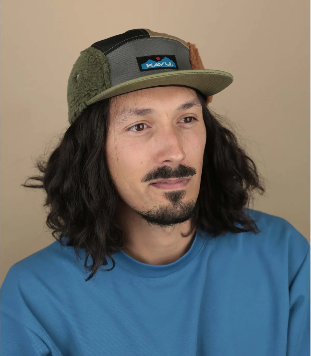 Casquette five panel multicolor sherpa - Fur Ball Camp marmalade Kavu : Headict