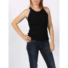 Débardeur côtelé mori noir femme - Morgan | wimod