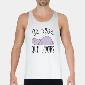 Débardeur Homme Je rêve que je dors