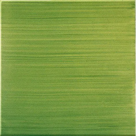 Francesco De Maio Cotto a Mano Pennellati Verde Certosa Esagono 8x8 cm 