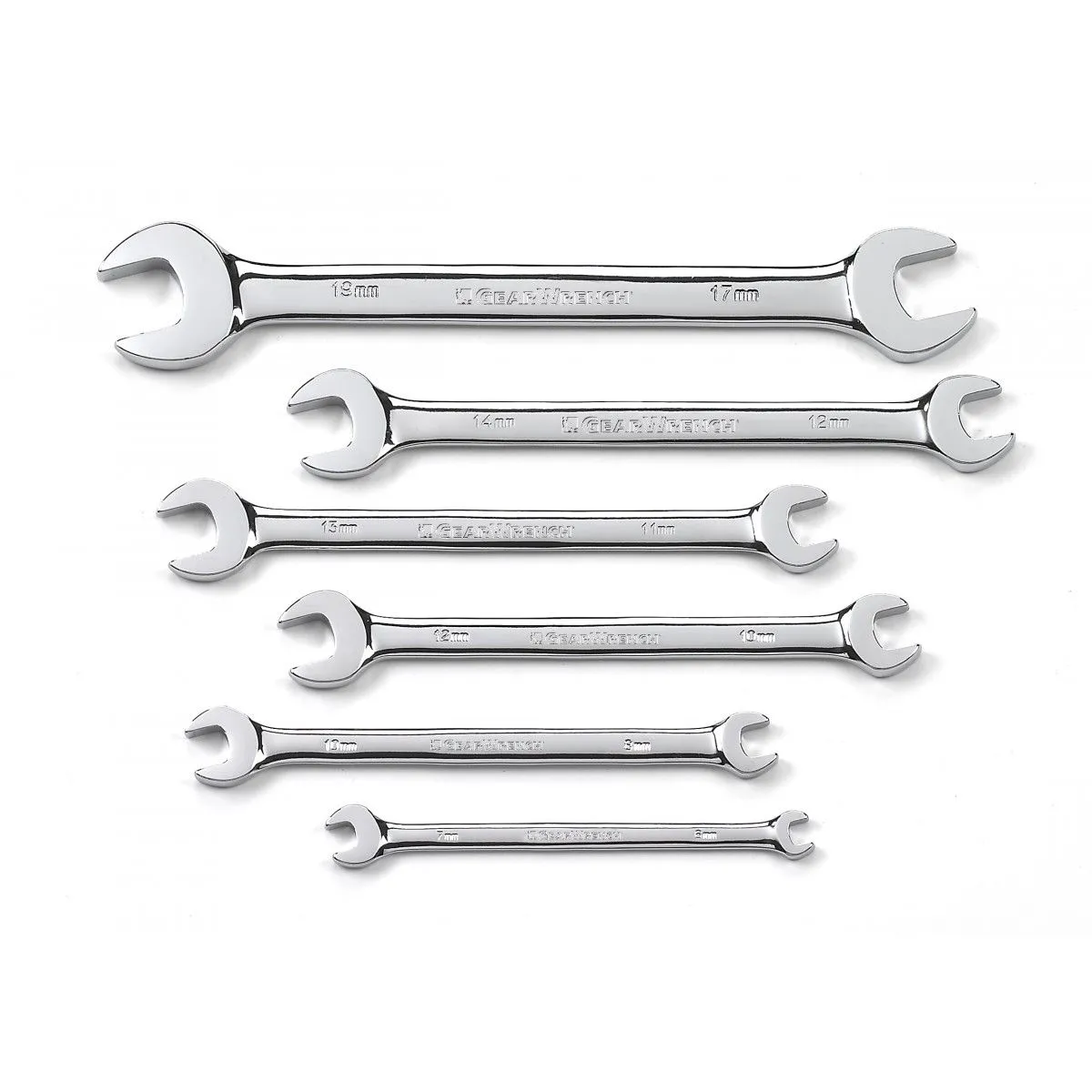 GearWrench 81928 Ensemble de 6 clés ouvertes 6 x 7mm - 17 x 19mm