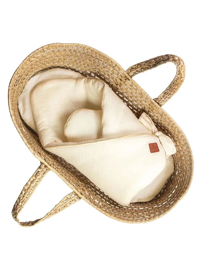 Gigoteuse d'emmaillotage en gaze de coton, Jeanne SEVIRA KIDS - Ecru