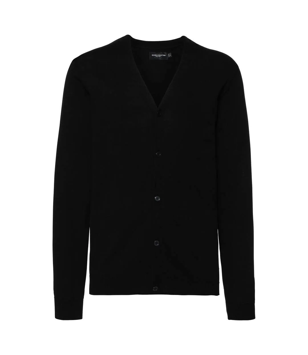Gilet avec col en v homme noir Russel Collection