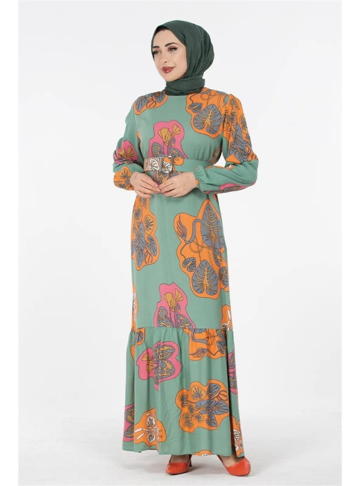 Green Almon - Modest Dress