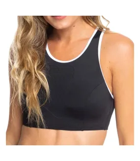 Haut De Bikini Noir/Blanc Femme Roxy Fitness 303974