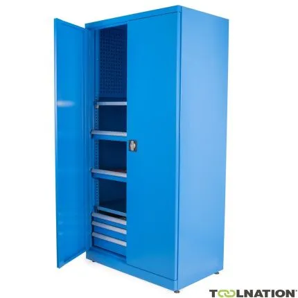 Huvema K2160 Armoire d'atelier avec 48 porte-outils CNC et 3 tiroirs