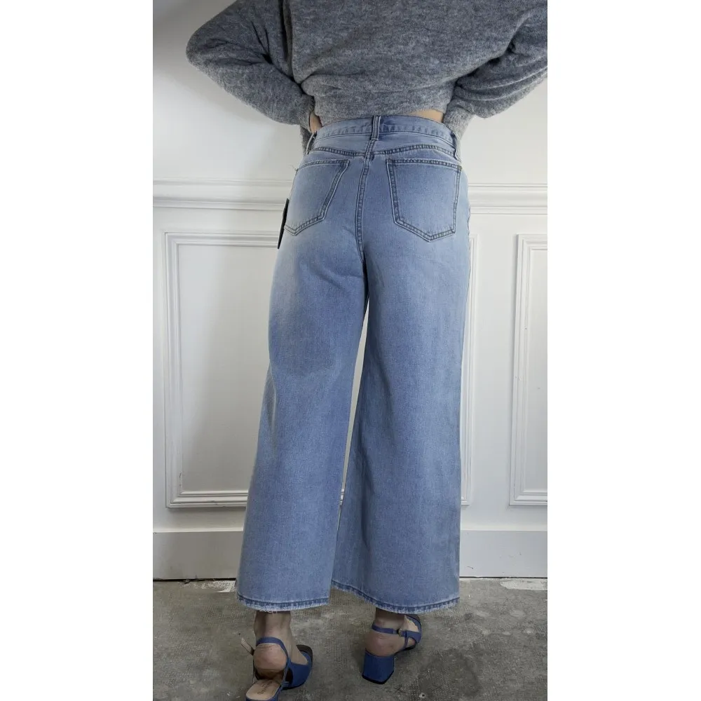 Jeans Wide Bleu