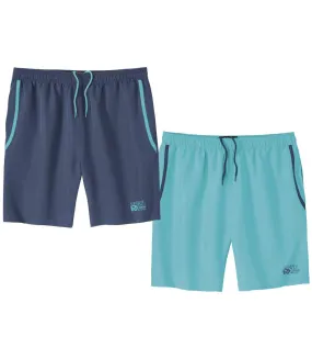 Lot de 2 Shorts Microfibre Sporting :