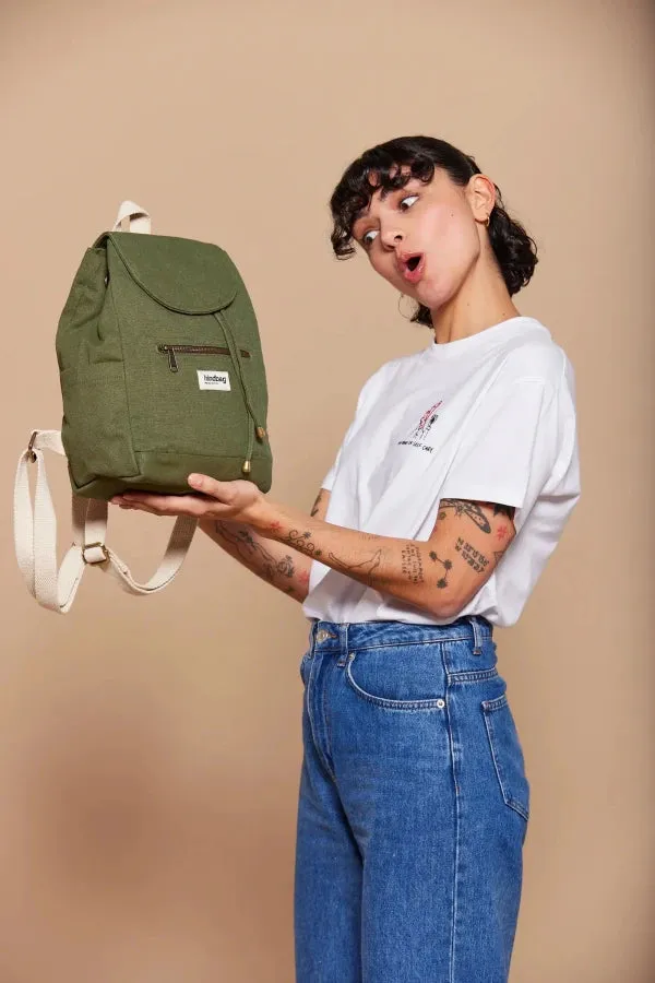 Mini sac à dos Olive en coton bio - Eliot