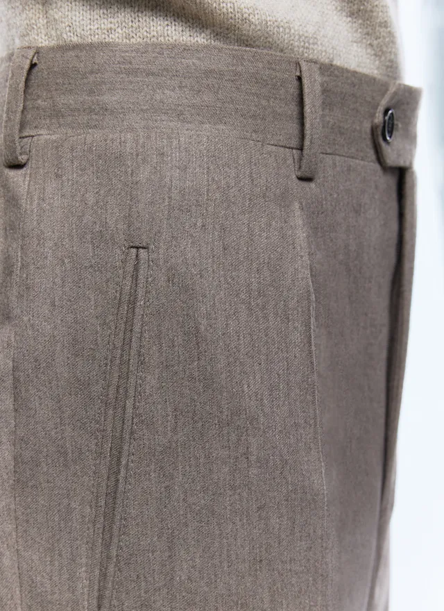 Pantalon taupe P3EDKA-EC29-G014 - Pantalon Homme