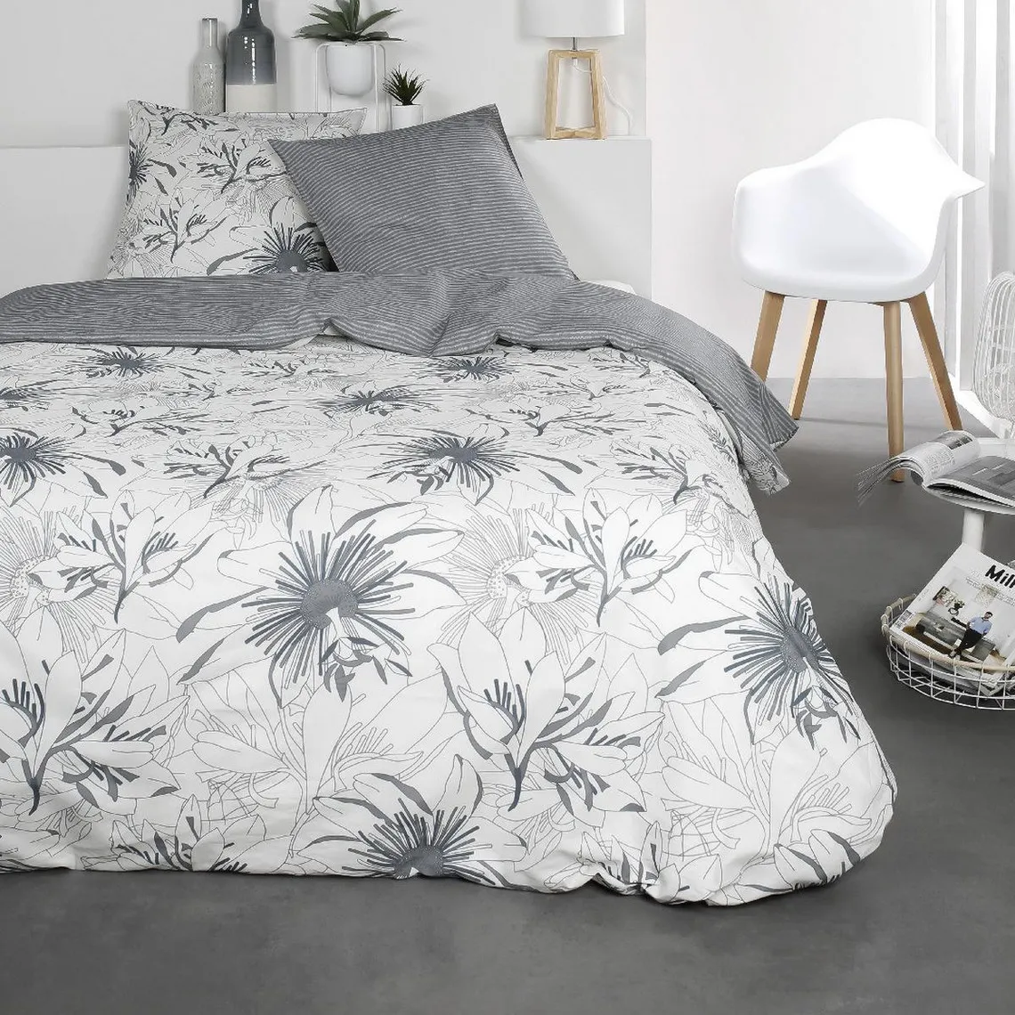 Parure de lit  2 personnes Coton 57 Fils Shamir | 3 Suisses