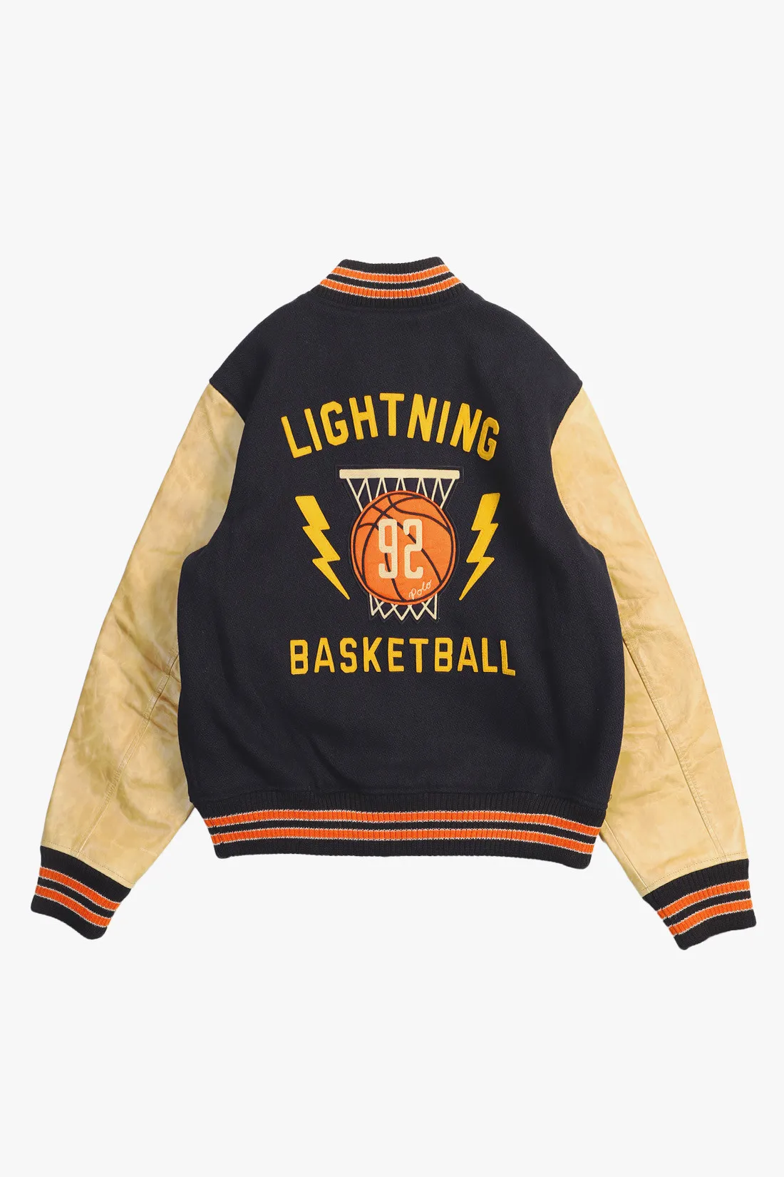 Polo ralph lauren Varsity-inspired bball jacket Hunter navy - ...