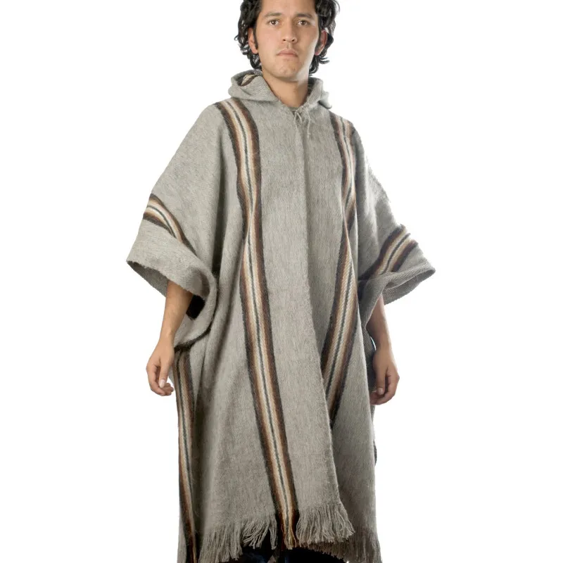 Poncho "Illimani" avec Capuche