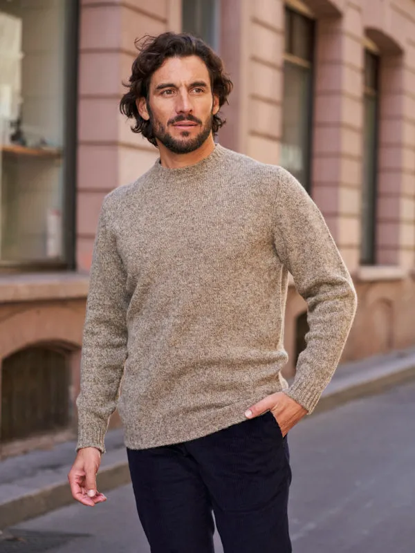 Pull Allan en laine beige