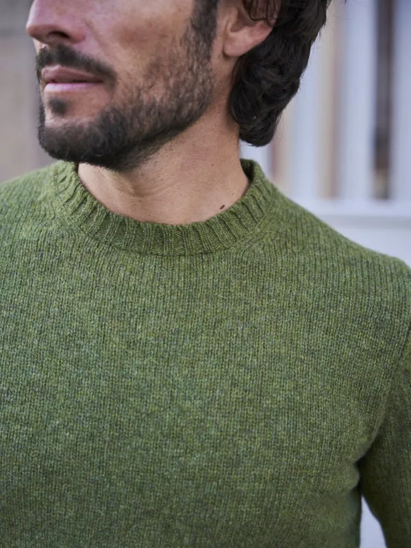 Pull Allan en laine vert