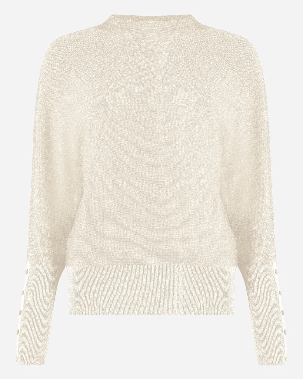 Pull brillant beige