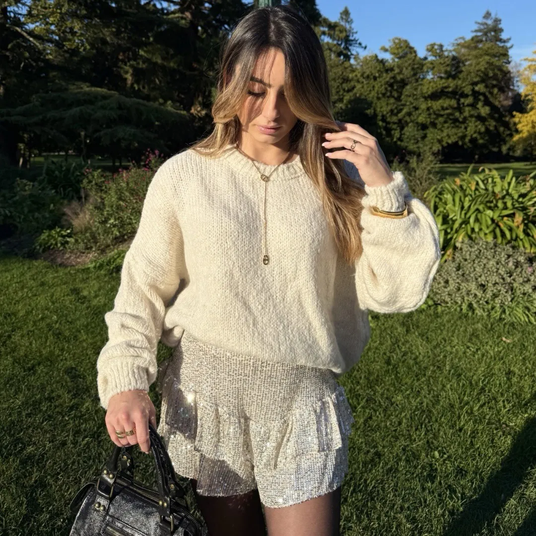 Pull CLÉA écru