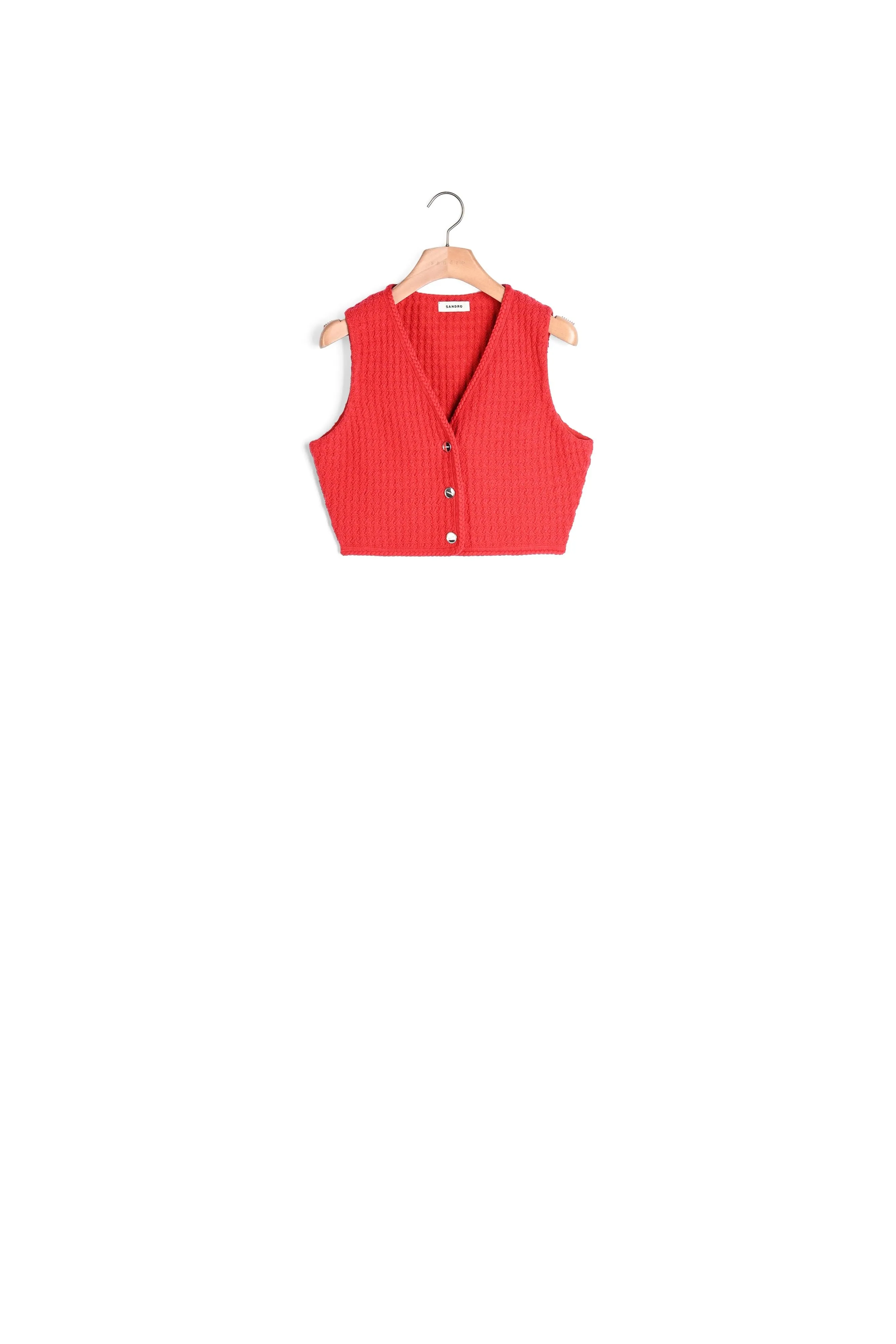 Pull court en tweed