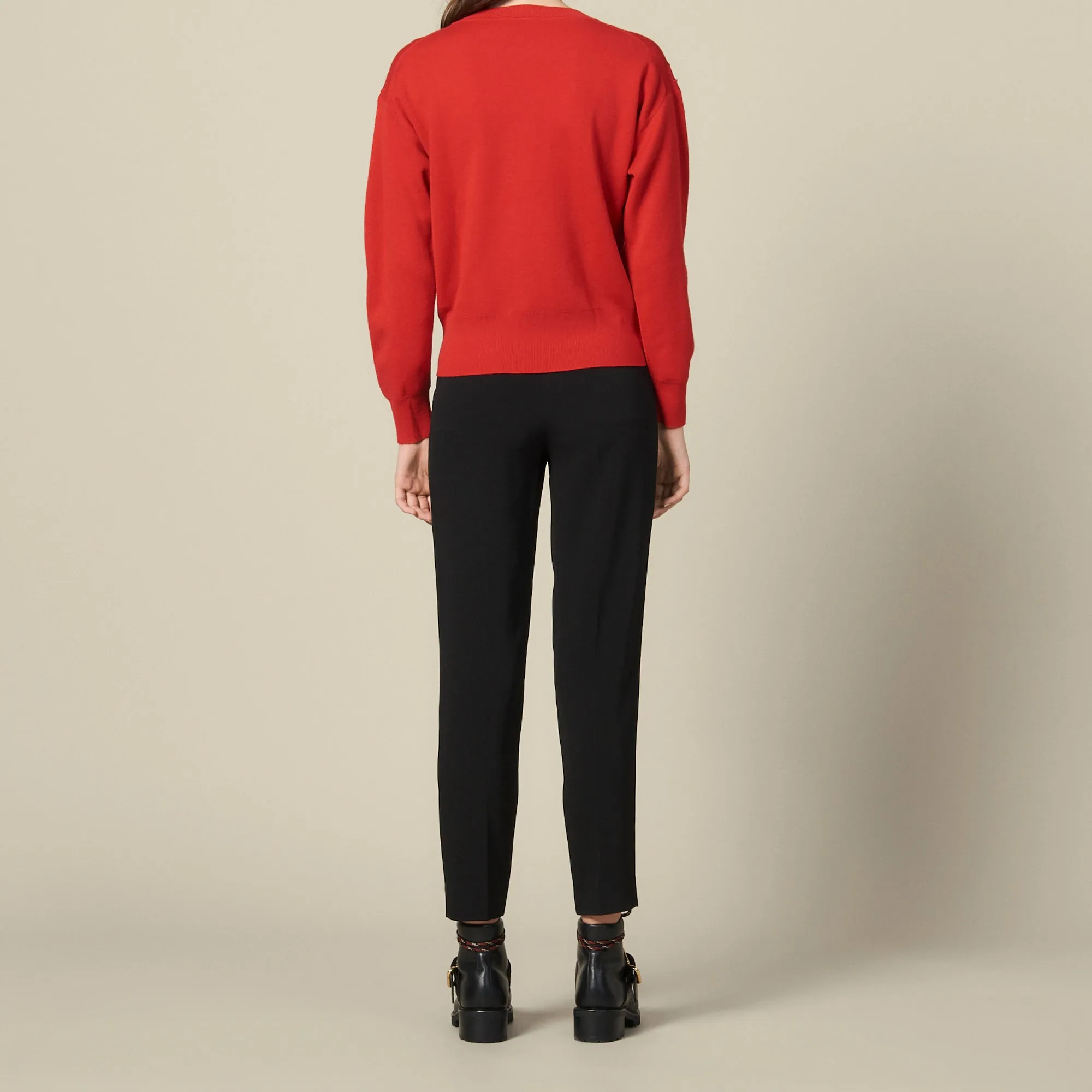Pull à col montant avec plastron