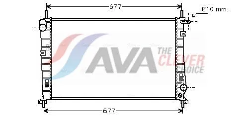 Radiateur, refroidissement du moteur AVA COOLING FDA2266 