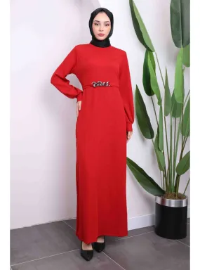 Red - Modest Dress