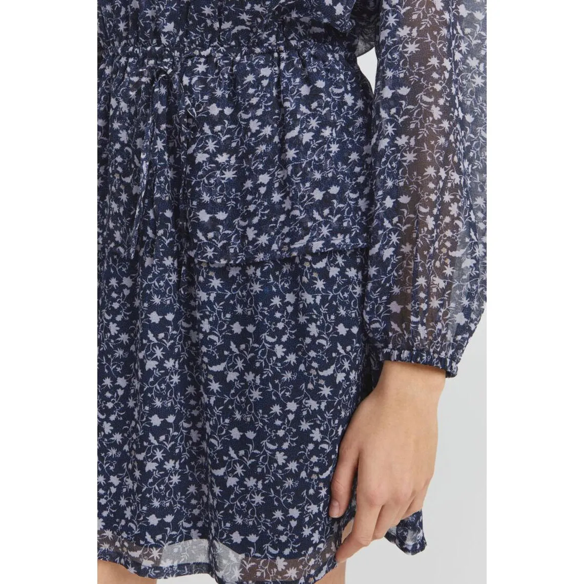 Robe courte manches longues bleue | 3 Suisses