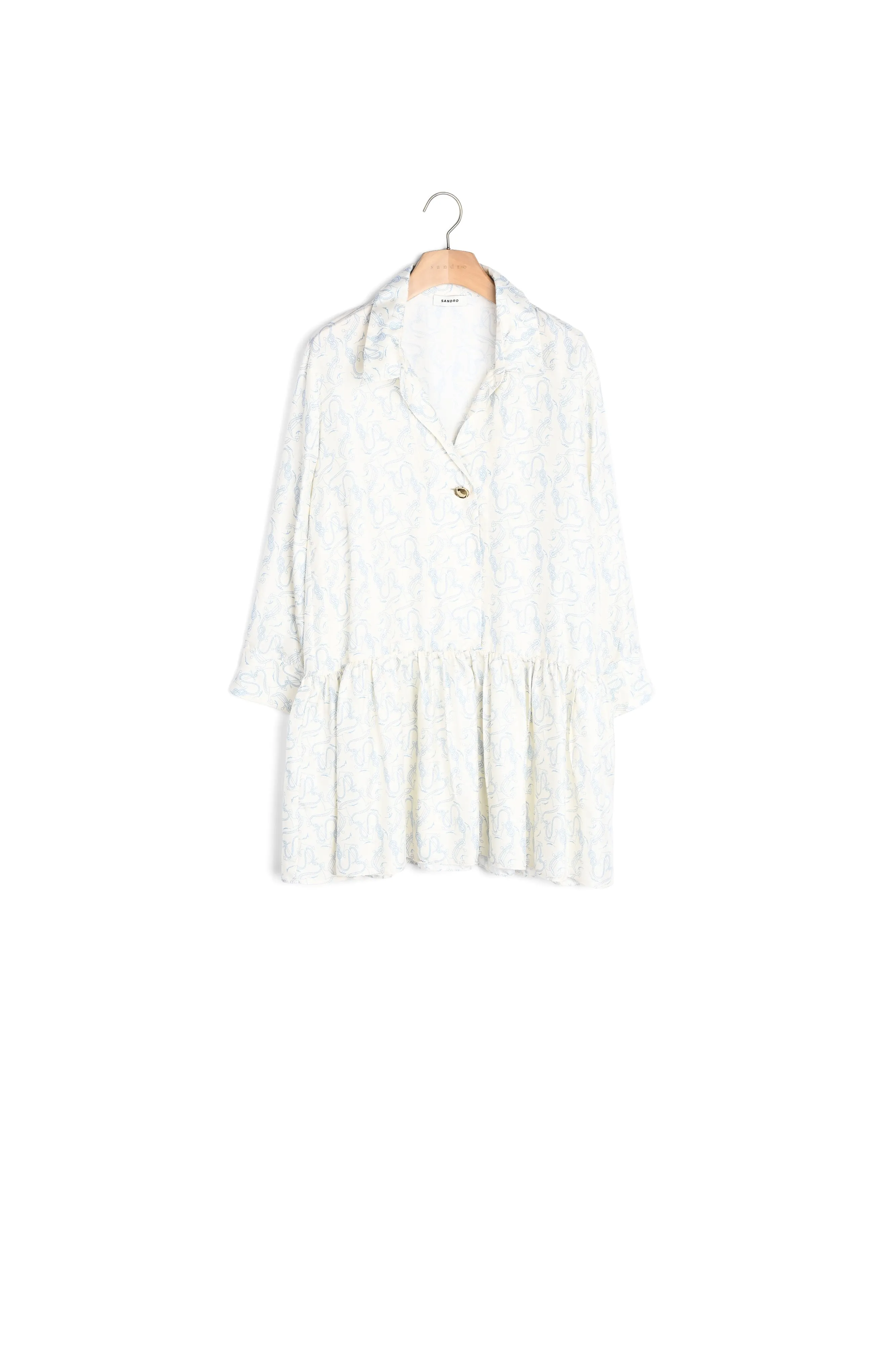 Robe en soie imprimée