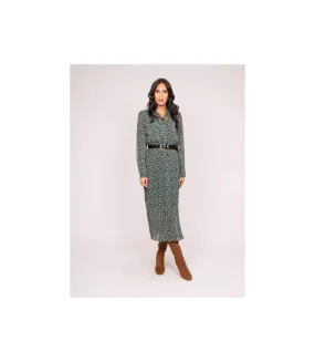 Robe longue motifs plissée IFLOR - Dona X Lisa