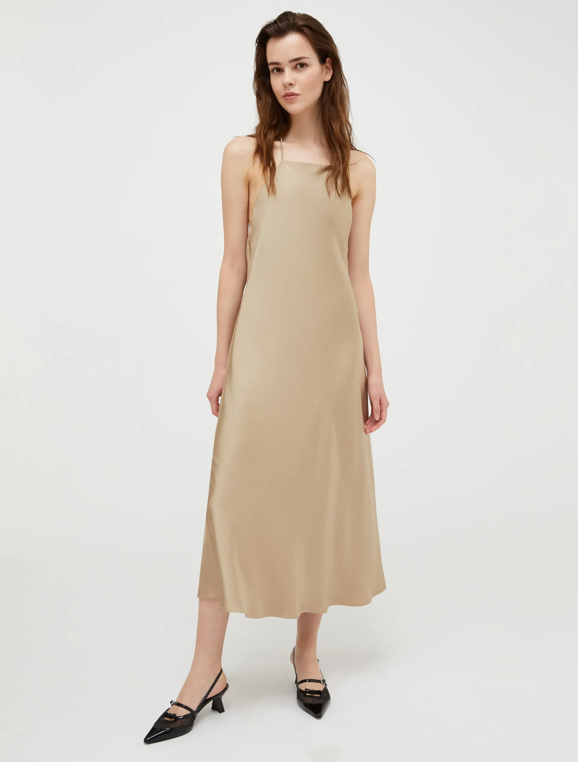 Robe slip dress en satin