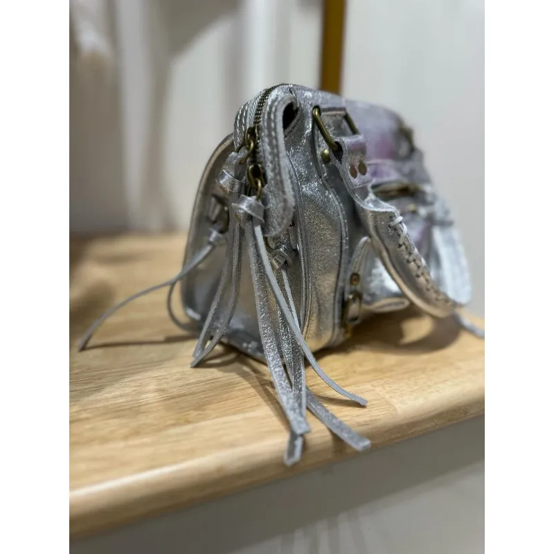 Sac Argenté Cuir