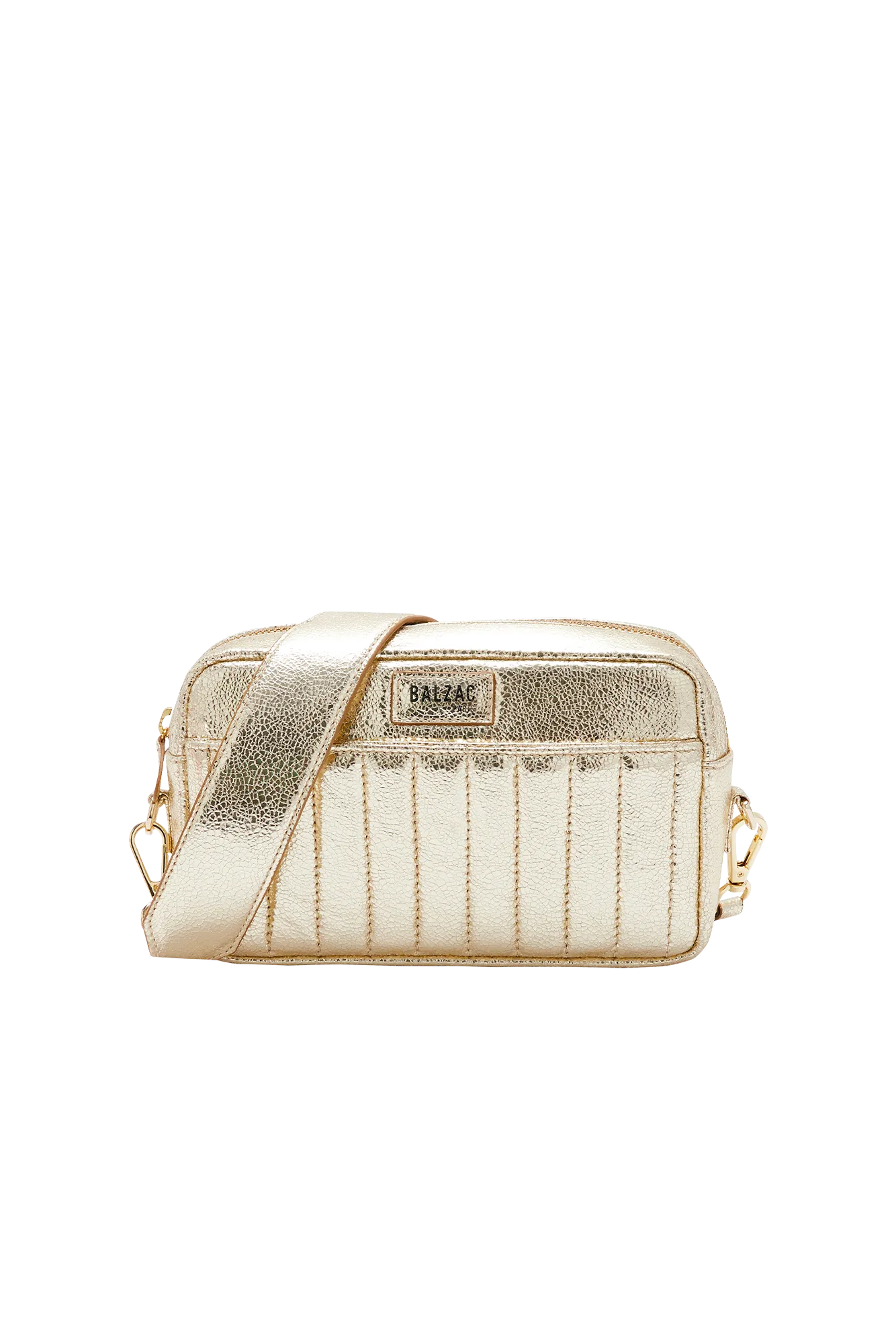 Sac Cléo doré craquelé