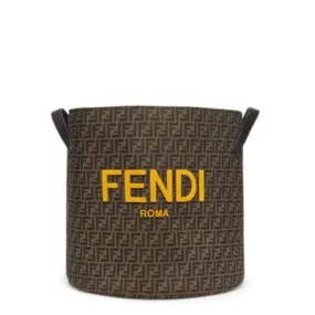 Sac à jouets - Sac à jouets en jacquard couleur tabac | Fendi