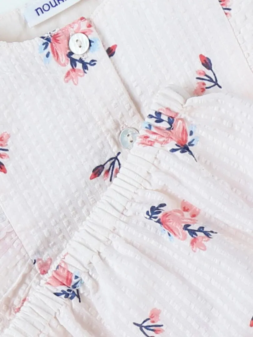 Set robe + bloomer fleuri, Noukie's - Rose
