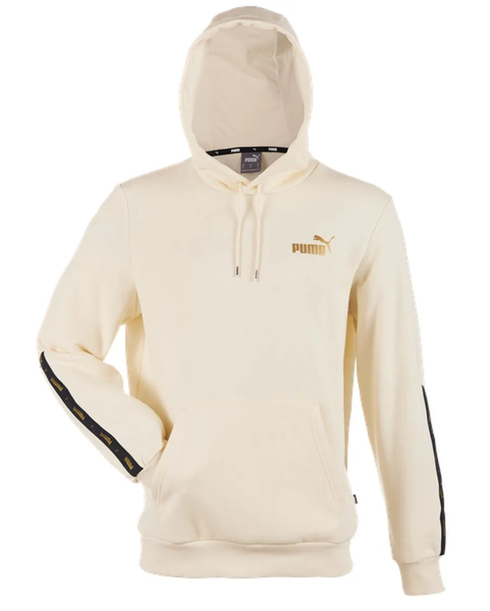SWEAT GOLDEN TAPE HOODIE HOMME BEIGE-