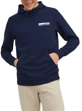 Sweat Jack & Jones Corp. Logo Hood Bleu Marine