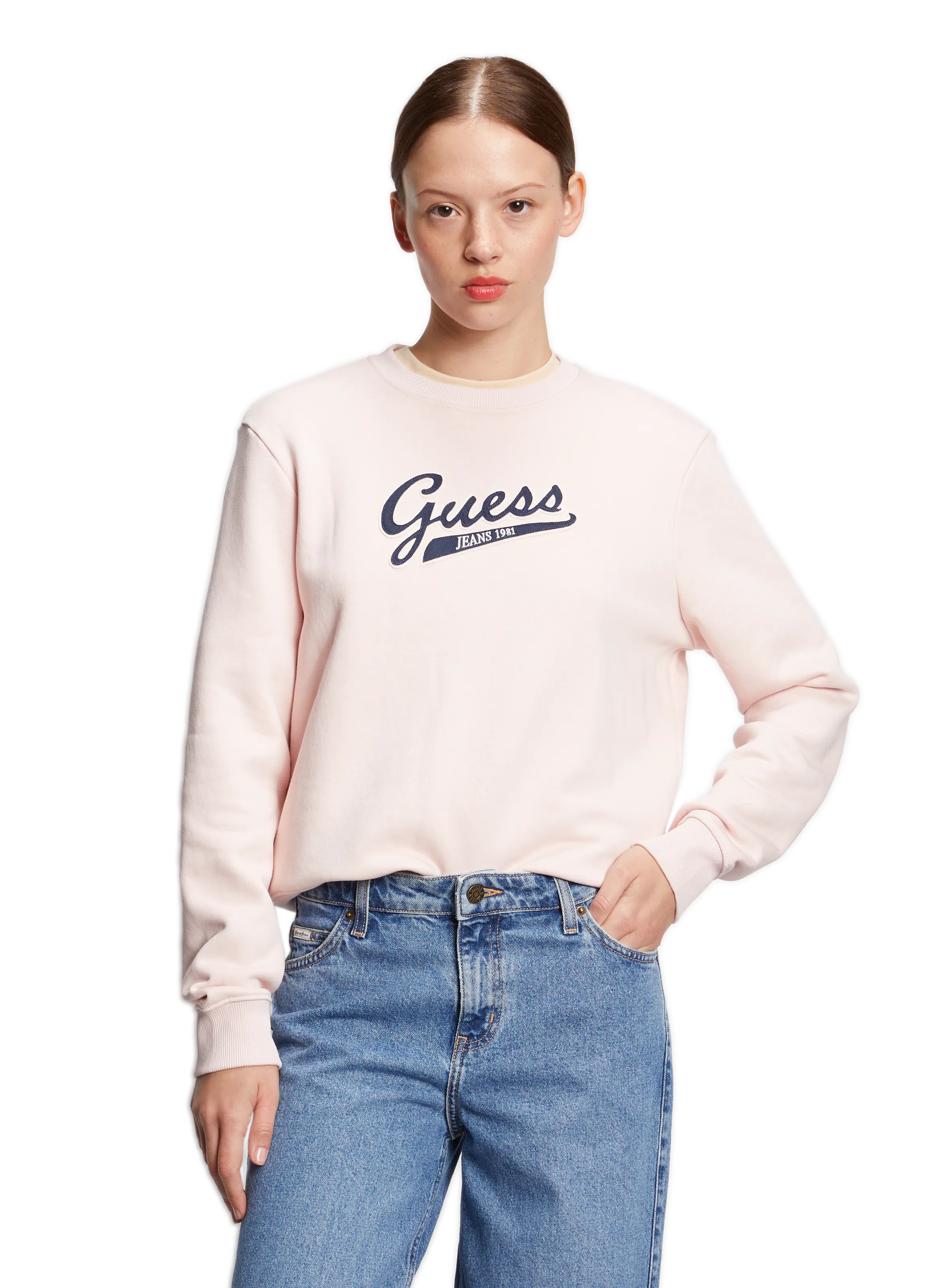 SWEATSHIRT EN COTON - GUESS pour FEMME | Printemps