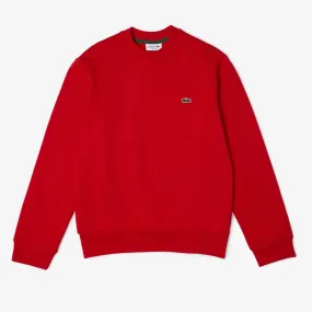 SWEATSHIRT HOMME LACOSTE EN MOLLETTON GRATTÉ DE COTON BIOLOGIQUE