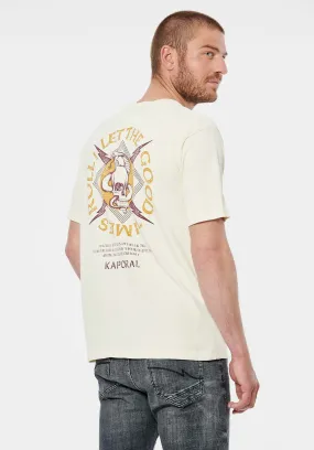 T-shirt beige Homme 100% coton  RALPH Ecru