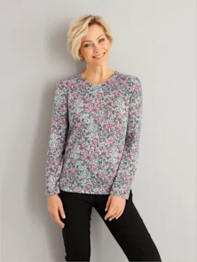 T-shirt imprimé agréable et chaud